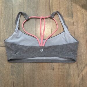 lululemon athletica Gray and Pink Sports Bra